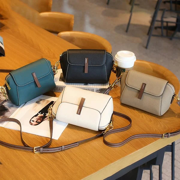 Lightweight Soft Leather Trendy Crossbody Bag