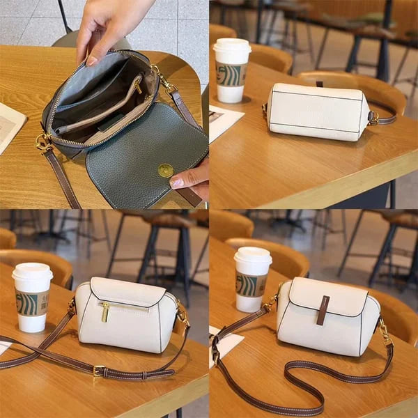 Lightweight Soft Leather Trendy Crossbody Bag