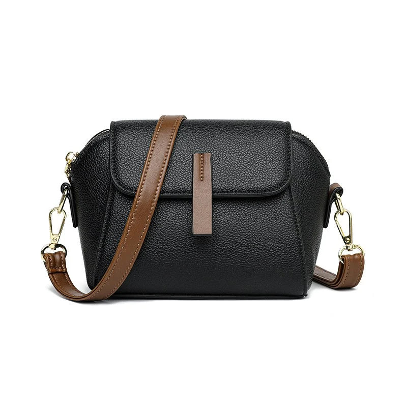 Lightweight Soft Leather Trendy Crossbody Bag
