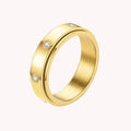 Stainless Steel Fidget Spinner Anxiety Ring