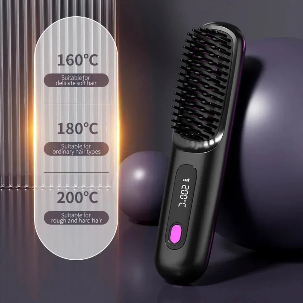 Cordless Hair Straightener USB Charging Function