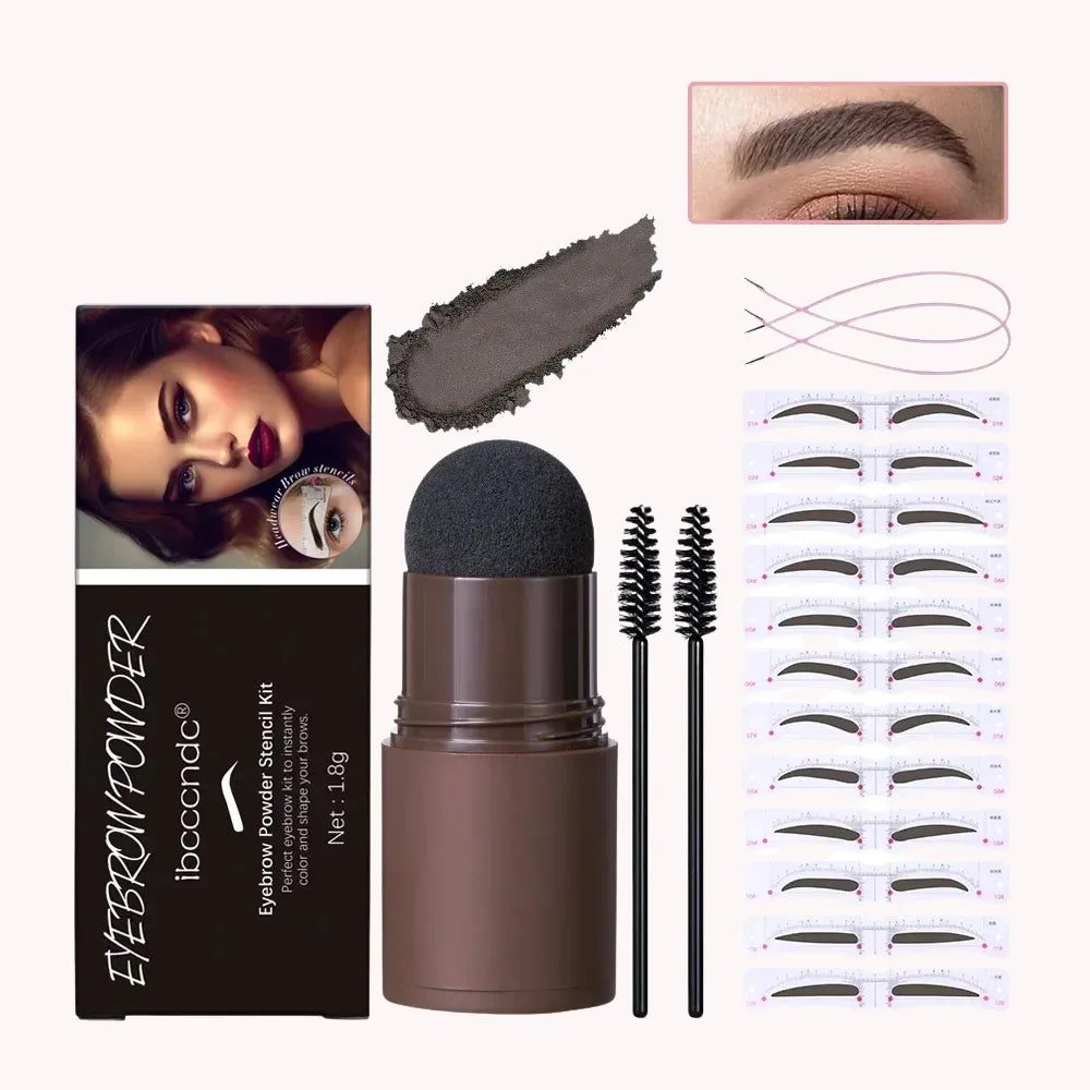 Eyebrow Stencil and Stamp – Complete Kit