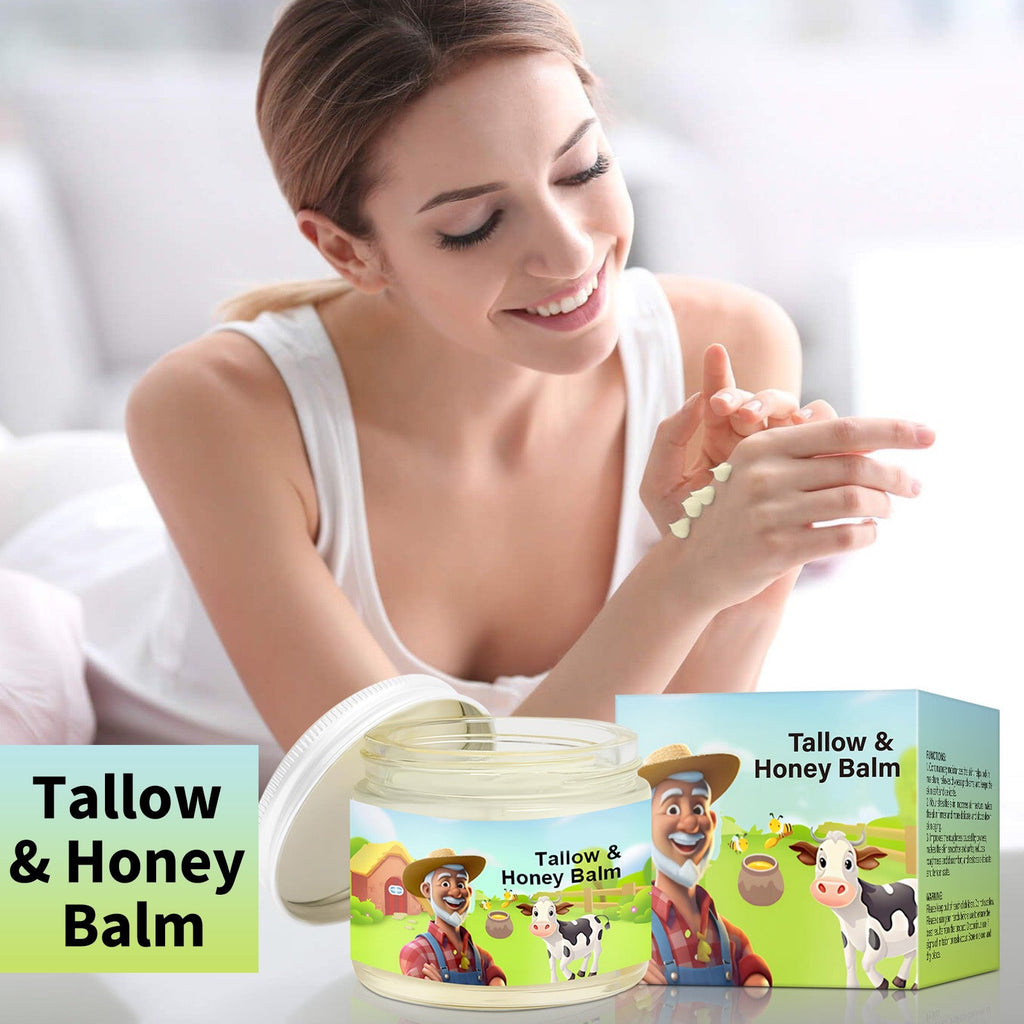 Tallow Honey Balm – All-Natural Moisturizer for Babies, Kids & Adults | Family-Safe Skin Balm