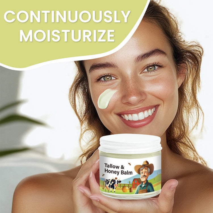 Tallow Honey Balm – All-Natural Moisturizer for Babies, Kids & Adults | Family-Safe Skin Balm