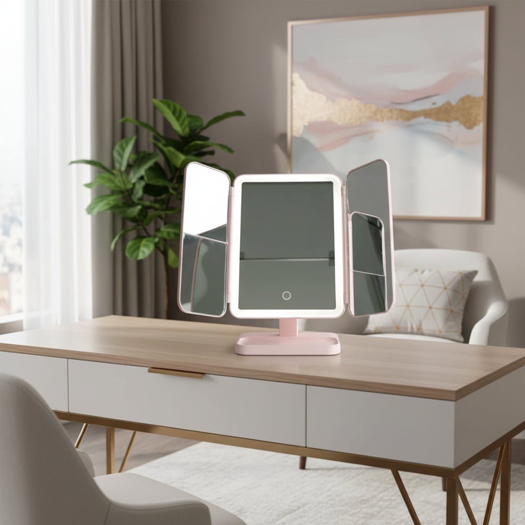 DETAILLOOK – LED Vanity Mirror with Adjustable Lighting & Precision Magnification