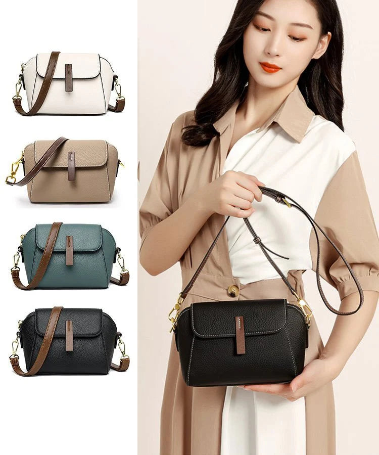 Lightweight Soft Leather Trendy Crossbody Bag