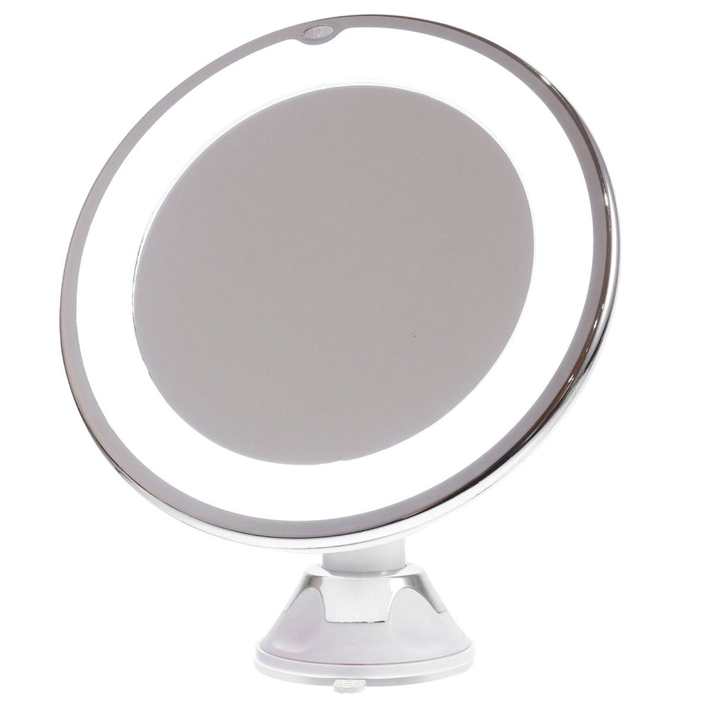 GLAMZOOM – 10x LED Makeup Mirror for Precision Beauty