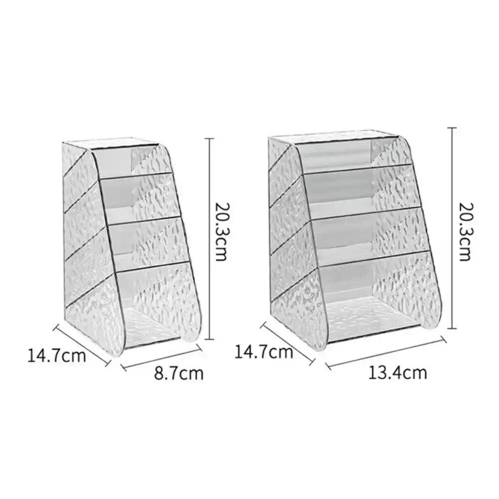Transparent Plastic Pen Holder and Desktop Storage Box