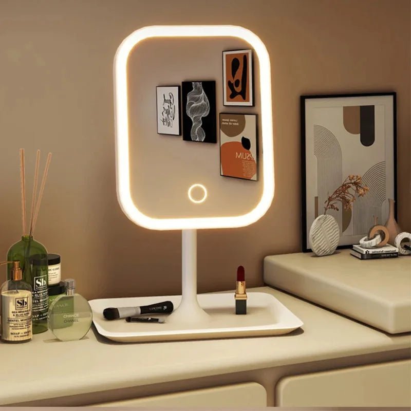MAKEGLOW LUXTAP – LED Vanity Mirror with Touch Control & 3 Light Modes