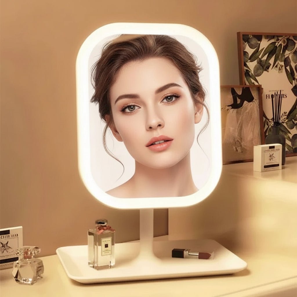 MAKEGLOW LUXTAP – LED Vanity Mirror with Touch Control & 3 Light Modes