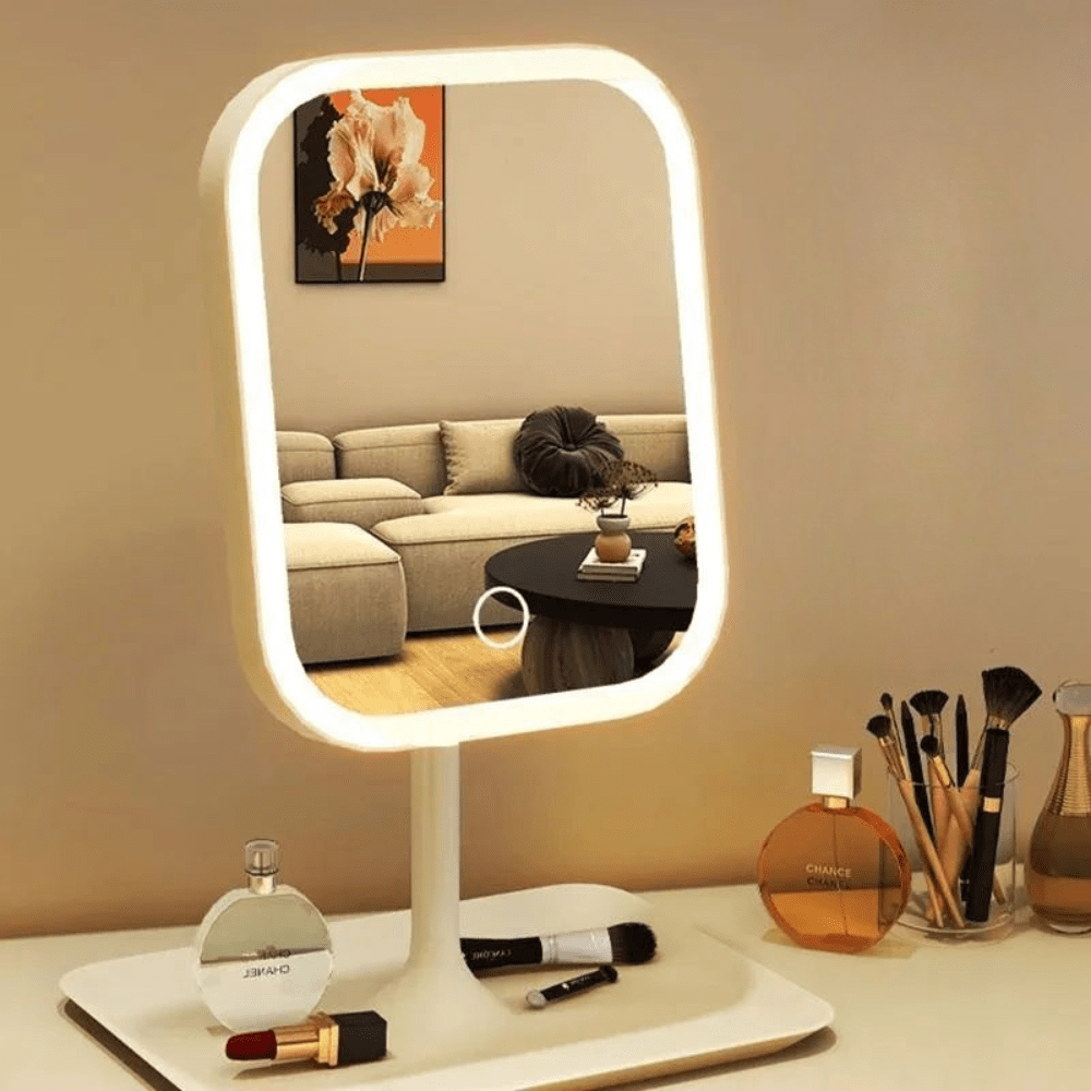 MAKEGLOW LUXTAP – LED Vanity Mirror with Touch Control & 3 Light Modes