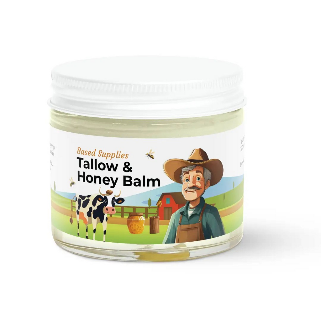 Tallow Honey Balm – All-Natural Moisturizer for Babies, Kids & Adults | Family-Safe Skin Balm