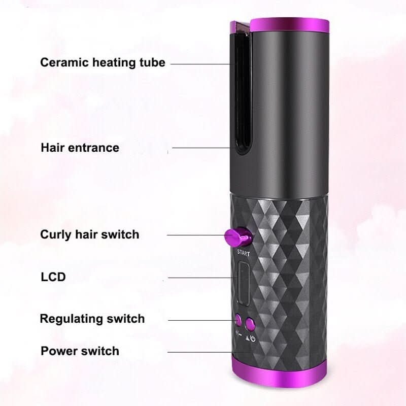 Wireless Hair Styler – Portable Curling Tool for Long-Lasting Curls
