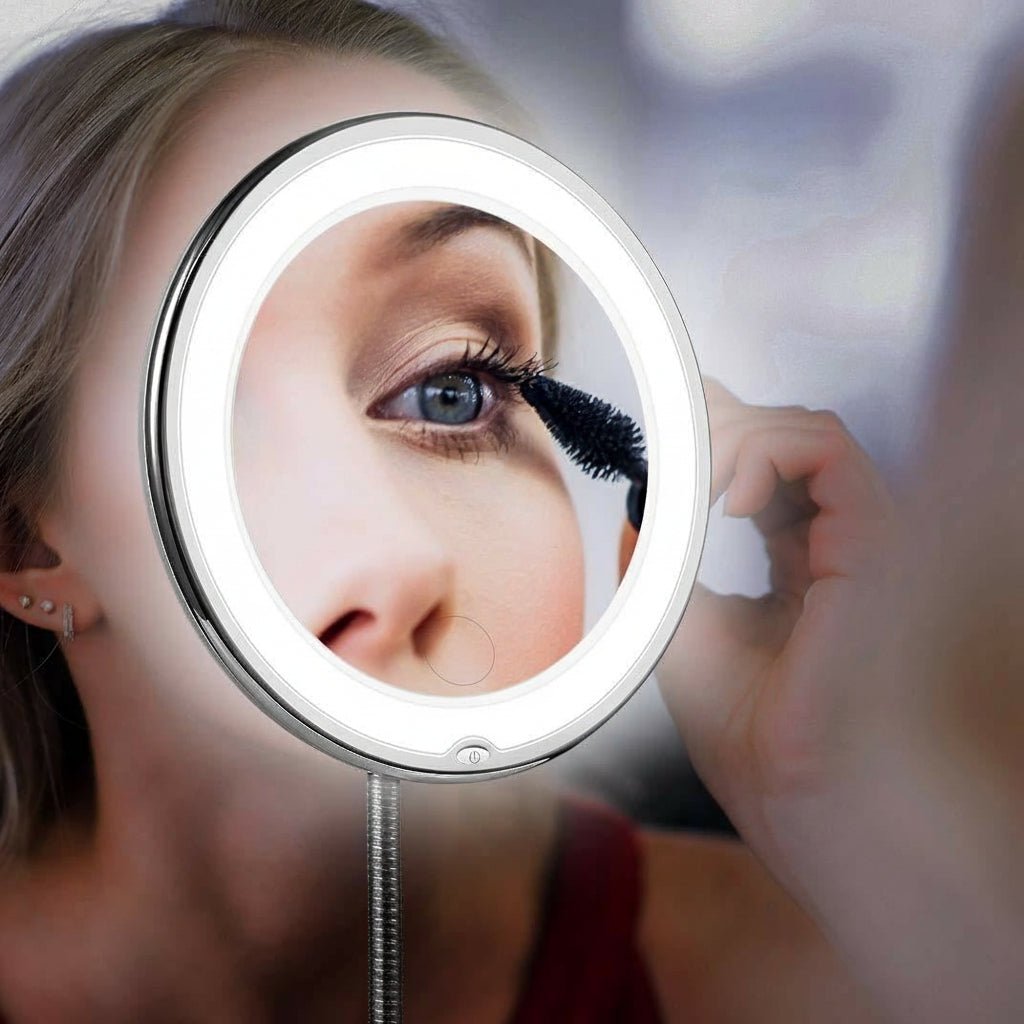 ZOOMLITE – LED Beauty Mirror with Powerful Lighting & 10x Magnification