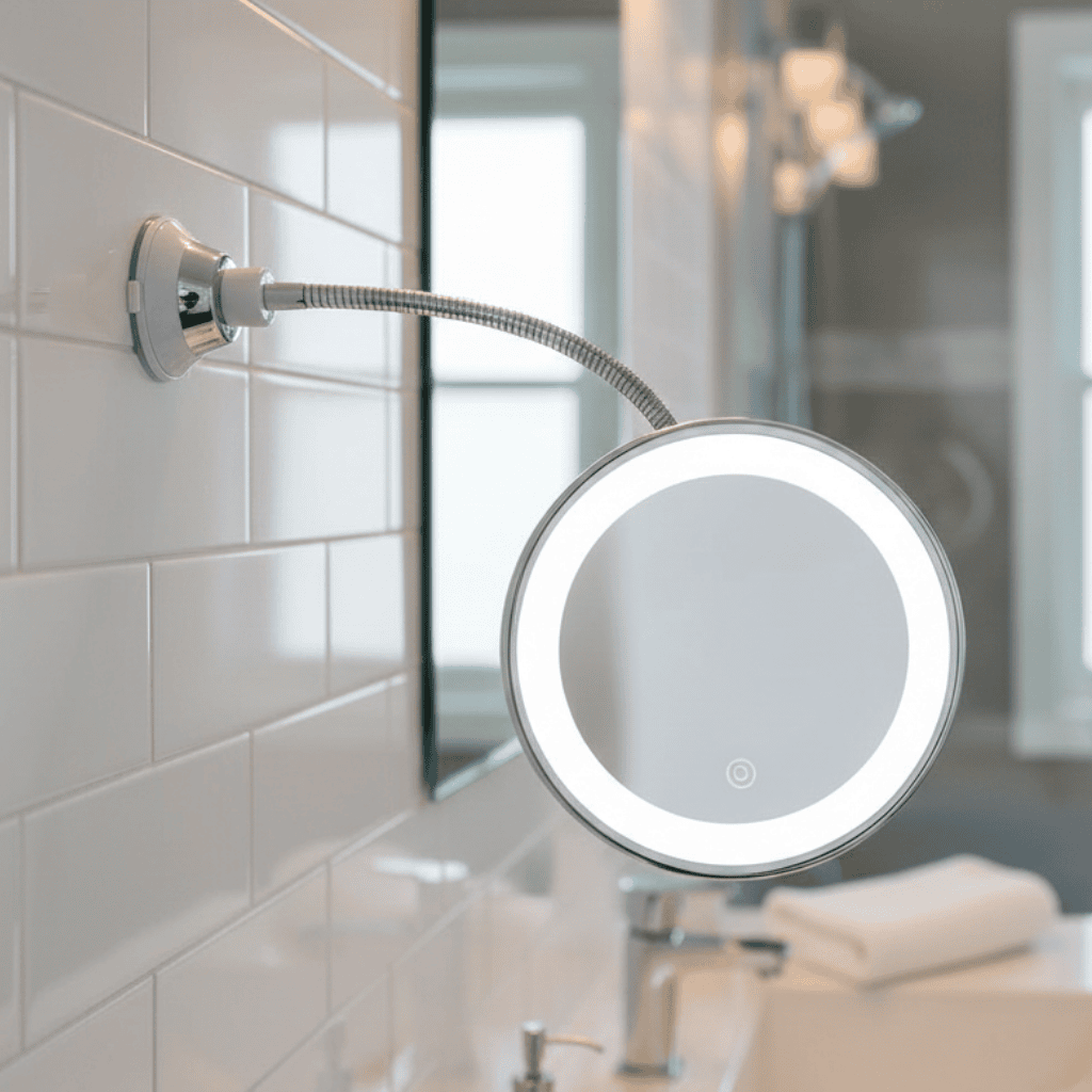 ZOOMLITE – LED Beauty Mirror with Powerful Lighting & 10x Magnification