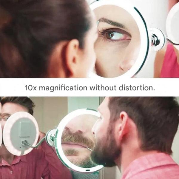 ZOOMLITE – LED Beauty Mirror with Powerful Lighting & 10x Magnification